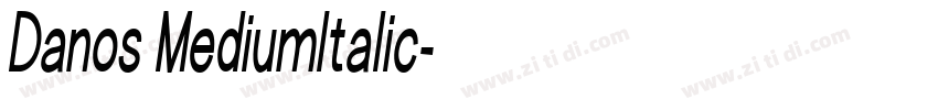 Danos MediumItalic字体转换